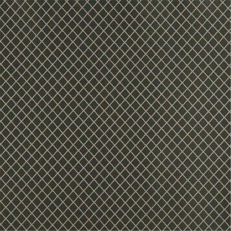 Designer Fabrics 54 in. Wide - Dark Green And Beige Diamond Jacquard Woven Upholstery Fabric D335